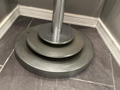 MAGNIFICENT ART DECO MODERNIST CHROME FRAMED SWIVELING DRESSING MIRROR