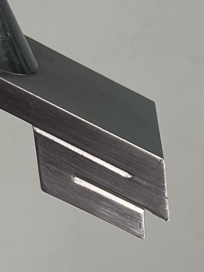 MAGNIFICIENT MODERNIST NICKELED BRONZE CHURCH FLOOR CANDELABRA