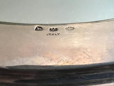 MARCELLO MINOTTO RARE SUPERB NINE PIECE SEA THEMED SILVER PIECE SET ON MIRROR TRAY BY BUCCELLATI