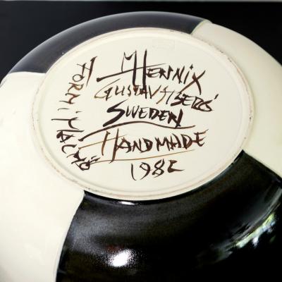 MARGARETA Hennix MARGARETA HENNIX STUDIO BOWL GUSTAVSBERG Sweden 1982