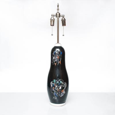 MARIAN ZAWADZKI MARIAN ZAWADZKI TILGMAN KERAMIK SCANDINAVIAN MODERN TALL CERAMIC LAMP