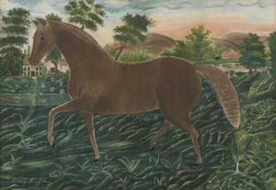 MARY JANE PERNO Horse in a Landscape