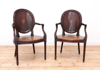 MAYHEW AND INCE PAIR OF CHAIRS ENGLISH CIRCA 1780