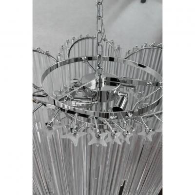 MCM D c Inspired Murano Glass Sputnik Chandelier Quadriedro Spyral Design 