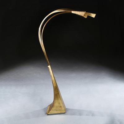 MID 20TH CENTURY ITALIAN BRASS THREE ARM FLOOR LAMP 1960