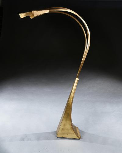 MID 20TH CENTURY ITALIAN BRASS THREE ARM FLOOR LAMP 1960