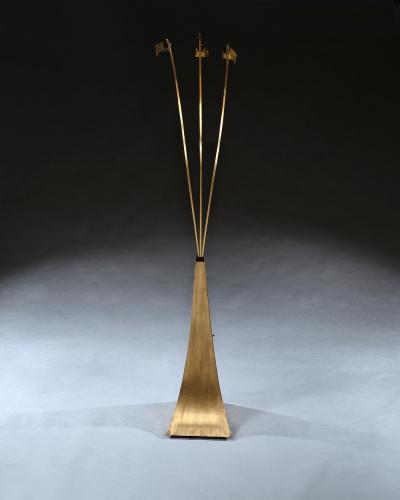 MID 20TH CENTURY ITALIAN BRASS THREE ARM FLOOR LAMP 1960
