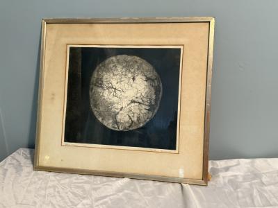 MID CENTURY BLUE MOON LITHOGRAPH 1966 BY DOROTHY SLOANE