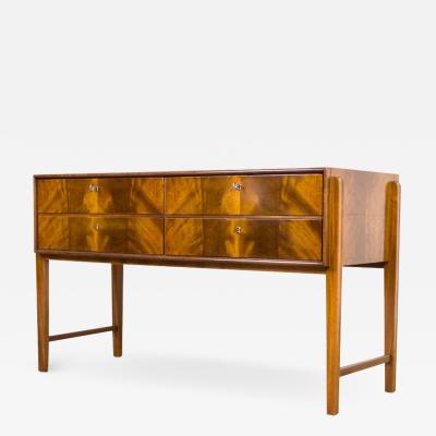 MID CENTURY BURL WOOD SIDEBOARD CREDENZA 1960S