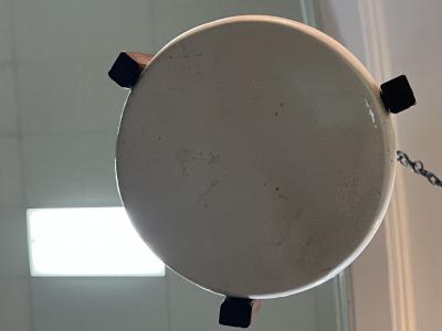MID CENTURY CERAMIC CONCHA PENDANT CHANDELIER