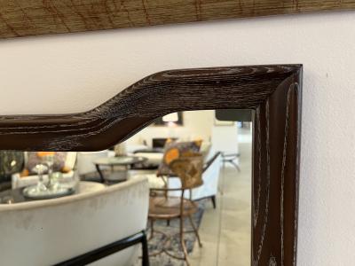 MID CENTURY CERUSED OAK MIRROR