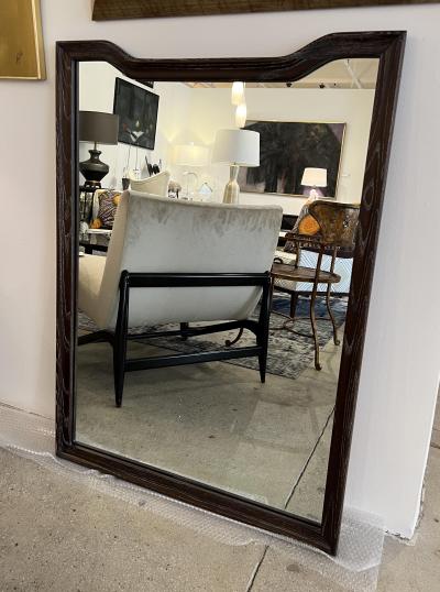 MID CENTURY CERUSED OAK MIRROR