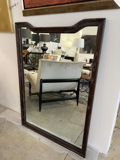 MID CENTURY CERUSED OAK MIRROR