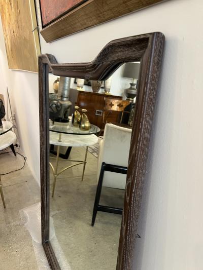 MID CENTURY CERUSED OAK MIRROR