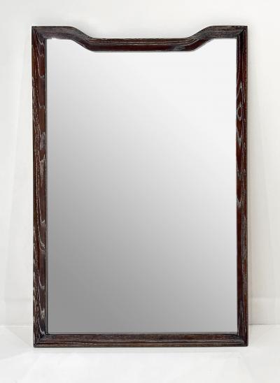 MID CENTURY CERUSED OAK MIRROR