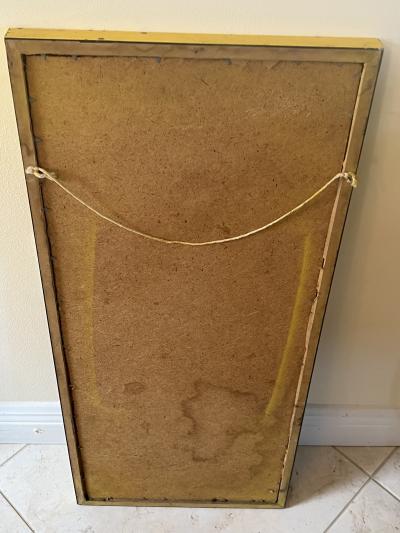 MID CENTURY CREEPY HARLEQUIN PAINTING