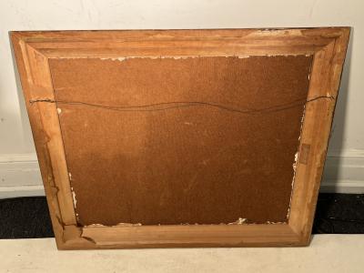 MID CENTURY CUBISTIC ABSTRACT PAINTING SIGNED