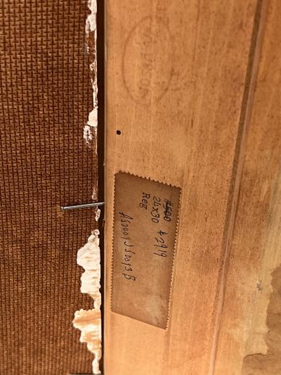 MID CENTURY CUBISTIC ABSTRACT PAINTING SIGNED