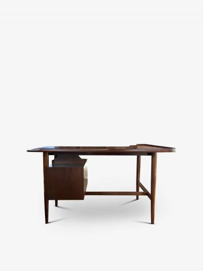 MID CENTURY DANISH BOOMERANG DESK IN TEAK
