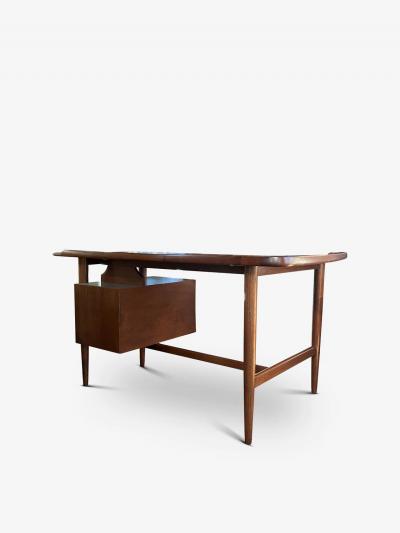 MID CENTURY DANISH BOOMERANG DESK IN TEAK