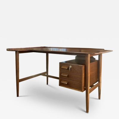 MID CENTURY DANISH BOOMERANG DESK IN TEAK