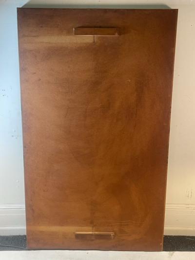 MID CENTURY DANISH MODERN WOOD FRAMED MIRROR