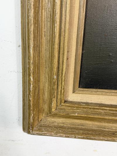 MID CENTURY FISHING BOAT WITH DOCK IN SUNRISE PAINTING SIGNED ZOPH