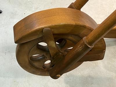 MID CENTURY HAND MADE HARLEY DAVIDSON WOODEN MOTORCYCLE ROCKER