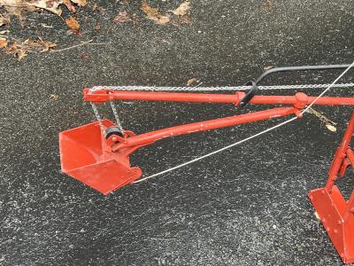 MID CENTURY HANDMADE WORKING EXCAVATOR LAMP WITH SEAT AND PEDALS