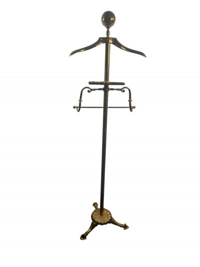MID CENTURY ITALIAN BRASS CLOTHING VALET