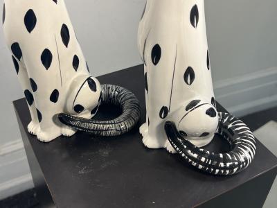 MID CENTURY ITALIAN CERAMIC CAT FIGURES