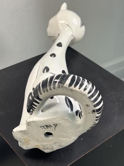 MID CENTURY ITALIAN CERAMIC CAT FIGURES