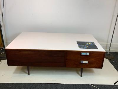 MID CENTURY MODERN LAMINATE AND TILE COFFEE TABLE LOW DRESSER