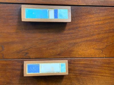 MID CENTURY MODERN LAMINATE AND TILE COFFEE TABLE LOW DRESSER