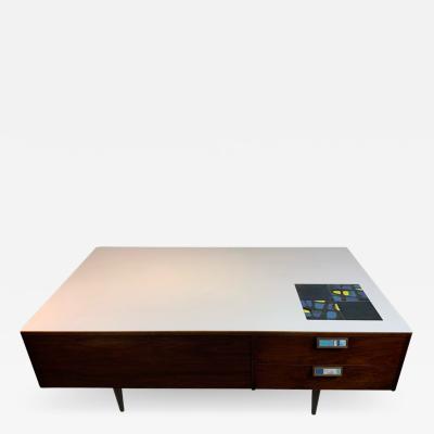 MID CENTURY MODERN LAMINATE AND TILE COFFEE TABLE LOW DRESSER