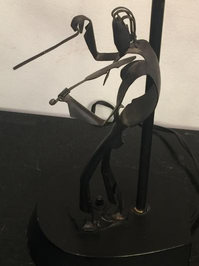 MID CENTURY MODERN SCULPTURAL MUSICIANS TABLE LAMPS