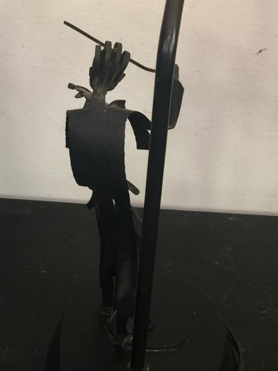 MID CENTURY MODERN SCULPTURAL MUSICIANS TABLE LAMPS