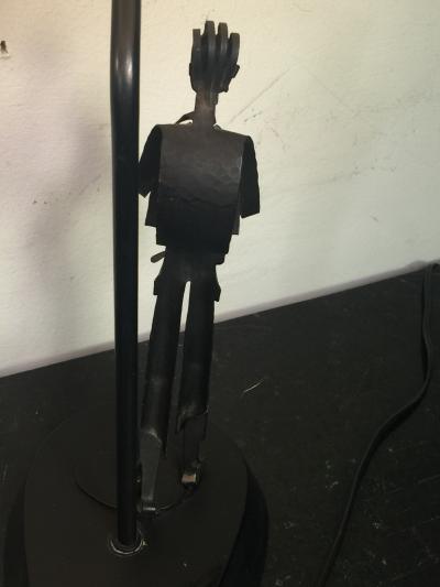 MID CENTURY MODERN SCULPTURAL MUSICIANS TABLE LAMPS