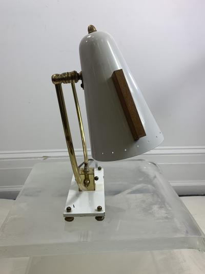 MID CENTURY MODERNIST DOUBLE SHADE DESK LAMP