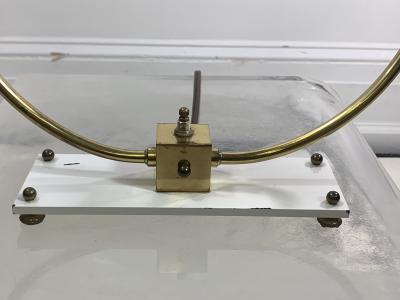 MID CENTURY MODERNIST DOUBLE SHADE DESK LAMP