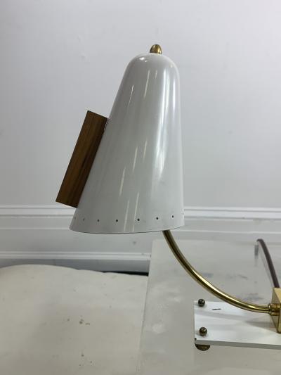 MID CENTURY MODERNIST DOUBLE SHADE DESK LAMP