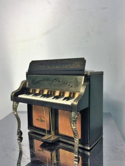 MID CENTURY MUSICAL PIANO PORTABLE COCKTAIL BAR