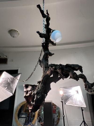 MID CENTURY ORGANIC ROOT CHANDELIER