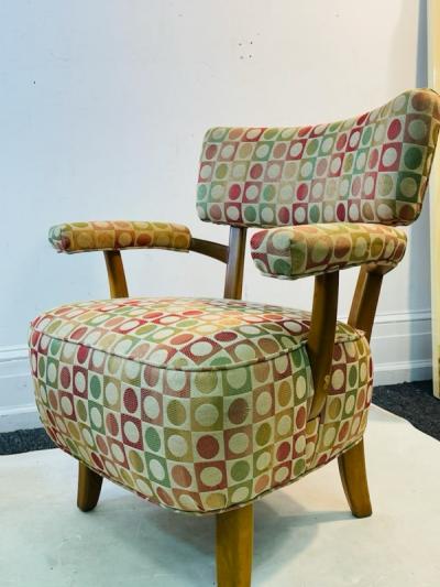 MID CENTURY PAIR OF ARM CHAIRS
