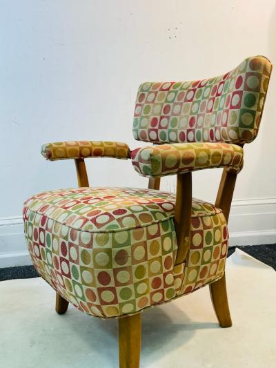 MID CENTURY PAIR OF ARM CHAIRS