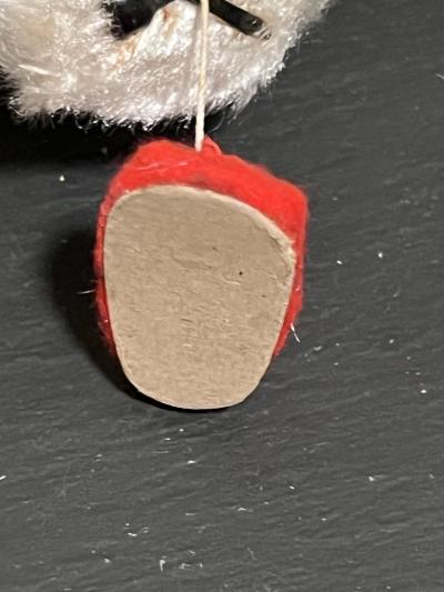 MID CENTURY PLAYFUL PUPPY KEY WIND DOG WITH SHOE TOY