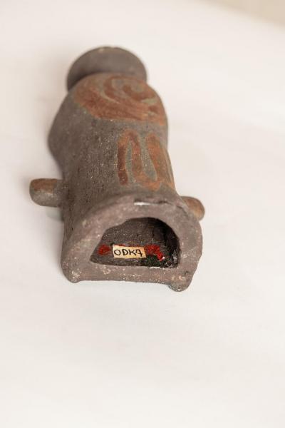 MID CENTURY POTTERY KARI ODKA DANISH CANDLESTICK