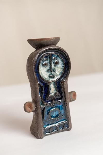 MID CENTURY POTTERY KARI ODKA DANISH CANDLESTICK