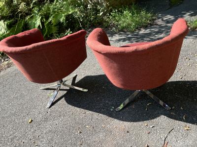 MID CENTURY SWEDISH SWIVEL CHAIRS