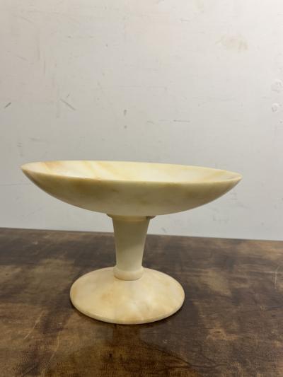 MID CENTURY TRIO OF ITALIAN ALABASTER TAZZAS